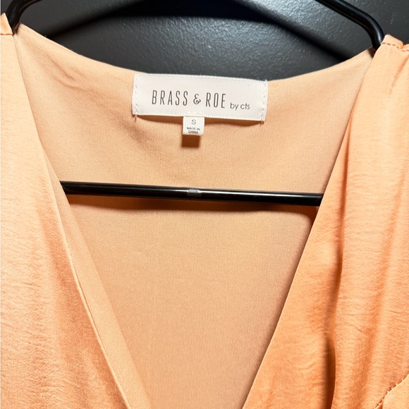 Chic Champagne Wrap Maxi Dress - Picture 4 of 6